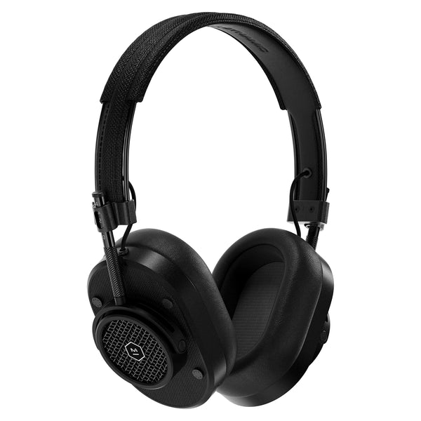 MASTER & DYNAMIC MH40 Over-Ear Wireless Headphones Gen II, Black Metal/Black Coated Canvas/Black Leather