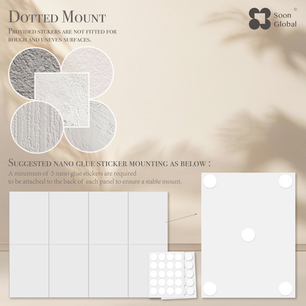 Soon Global 8-Pack Acoustical Wall Panels,48 X 32 Inches Sound Absorbing Panels, Decorative Acoustical Wall Panels, Acoustic Treatment for Recording Studio, Ethereal Illumination