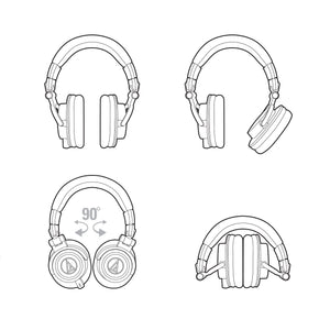 Audio-Technica ATH-M50xGM Professional Monitor Headphones, Gun Metal