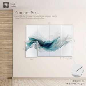 Soon Global 8-Pack Acoustical Wall Panels,48 X 32 Inches Sound Absorbing Panels, Decorative Acoustical Wall Panels, Acoustic Treatment for Recording Studio, Ethereal Illumination