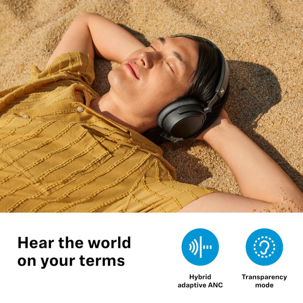 Sennheiser ACCENTUM Plus - Wireless Bluetooth Headphones, Quick-Charge Feature, 50-Hr Battery Playtime, Adaptive Hybrid ANC, White